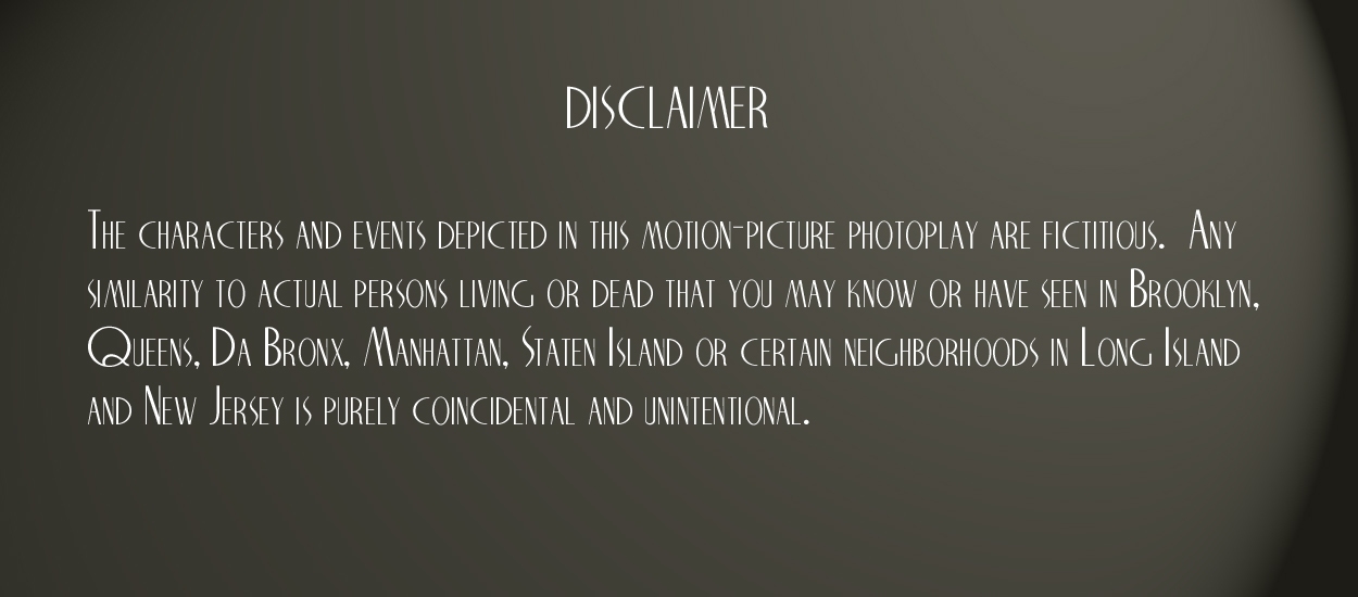 DISCLAIMER